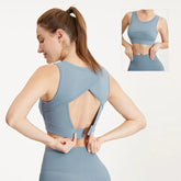 Cross Yoga Push Up Shockproof Fitness Gym Crop Tops Sports Bra